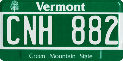 VT license plate CNH882
