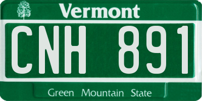 VT license plate CNH891