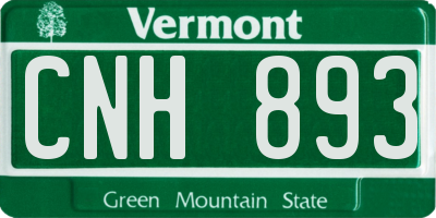VT license plate CNH893