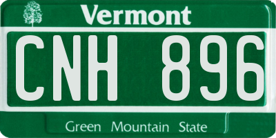 VT license plate CNH896