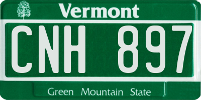 VT license plate CNH897