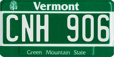 VT license plate CNH906