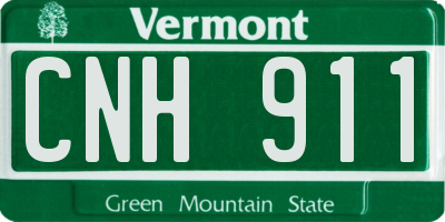 VT license plate CNH911