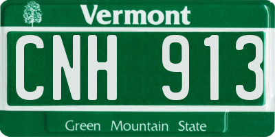 VT license plate CNH913