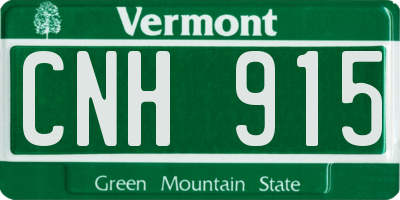 VT license plate CNH915