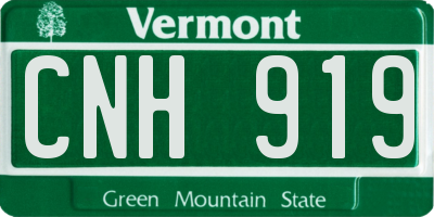 VT license plate CNH919