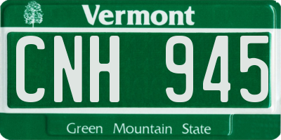 VT license plate CNH945