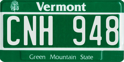 VT license plate CNH948
