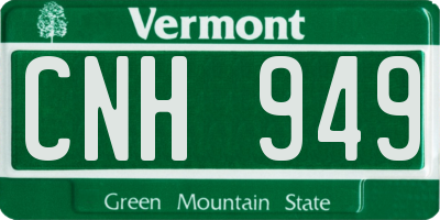 VT license plate CNH949