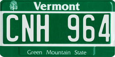 VT license plate CNH964
