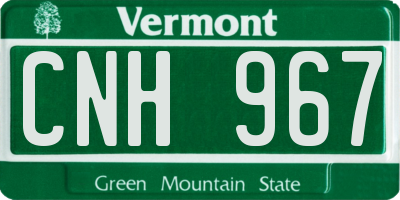 VT license plate CNH967