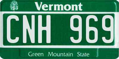 VT license plate CNH969