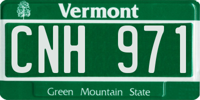 VT license plate CNH971