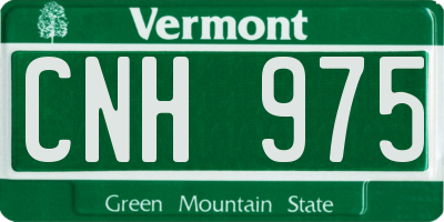 VT license plate CNH975