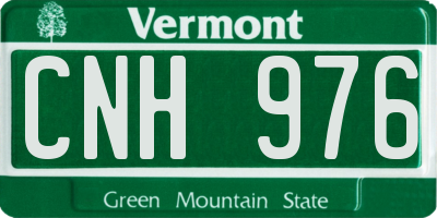 VT license plate CNH976