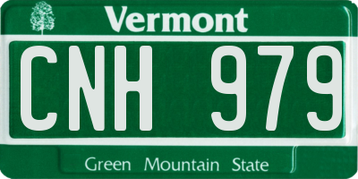 VT license plate CNH979