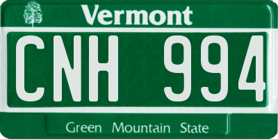 VT license plate CNH994