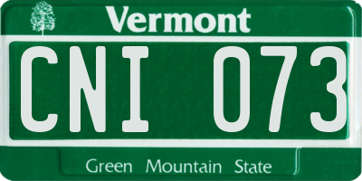 VT license plate CNI073