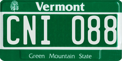 VT license plate CNI088