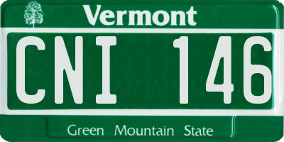 VT license plate CNI146