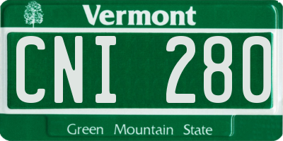 VT license plate CNI280