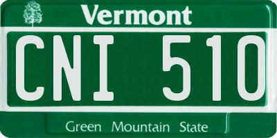 VT license plate CNI510