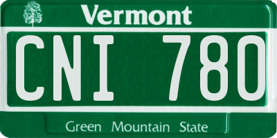 VT license plate CNI780