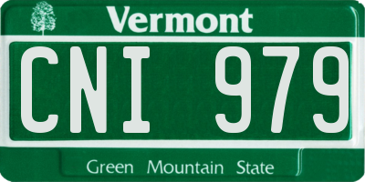 VT license plate CNI979