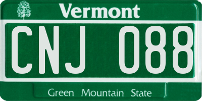 VT license plate CNJ088