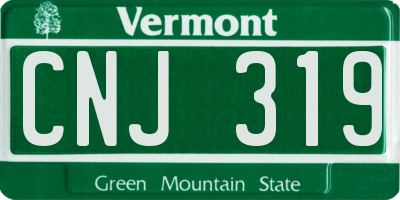 VT license plate CNJ319