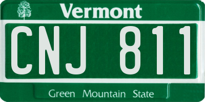 VT license plate CNJ811