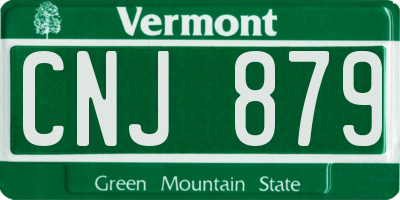 VT license plate CNJ879
