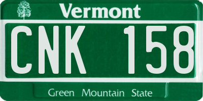 VT license plate CNK158