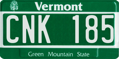 VT license plate CNK185