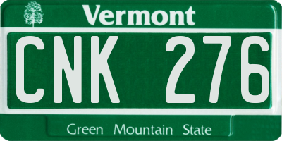 VT license plate CNK276