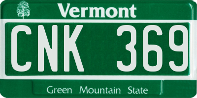 VT license plate CNK369