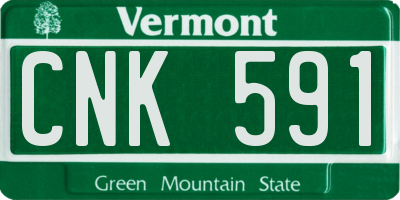VT license plate CNK591