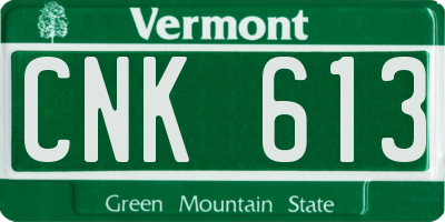 VT license plate CNK613