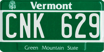 VT license plate CNK629