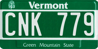 VT license plate CNK779