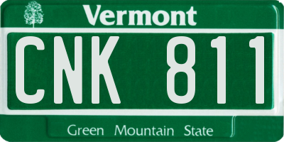 VT license plate CNK811