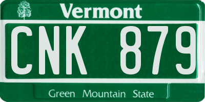 VT license plate CNK879