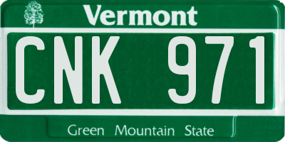 VT license plate CNK971