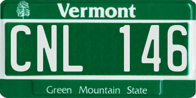 VT license plate CNL146