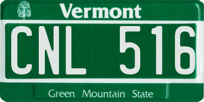 VT license plate CNL516