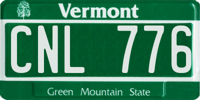 VT license plate CNL776