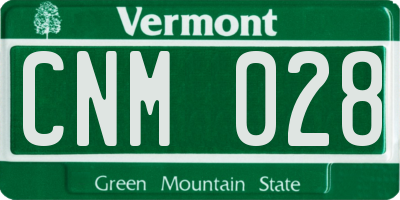 VT license plate CNM028