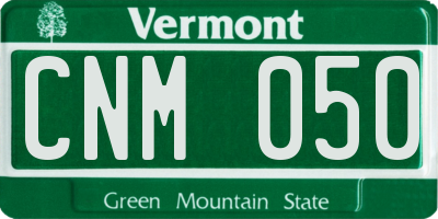 VT license plate CNM050