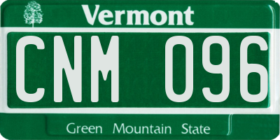 VT license plate CNM096