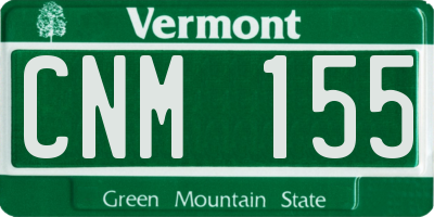 VT license plate CNM155